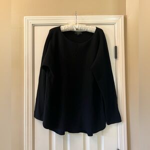 Charter Club Luxury 100% Black Cashmere Sweater Size XL